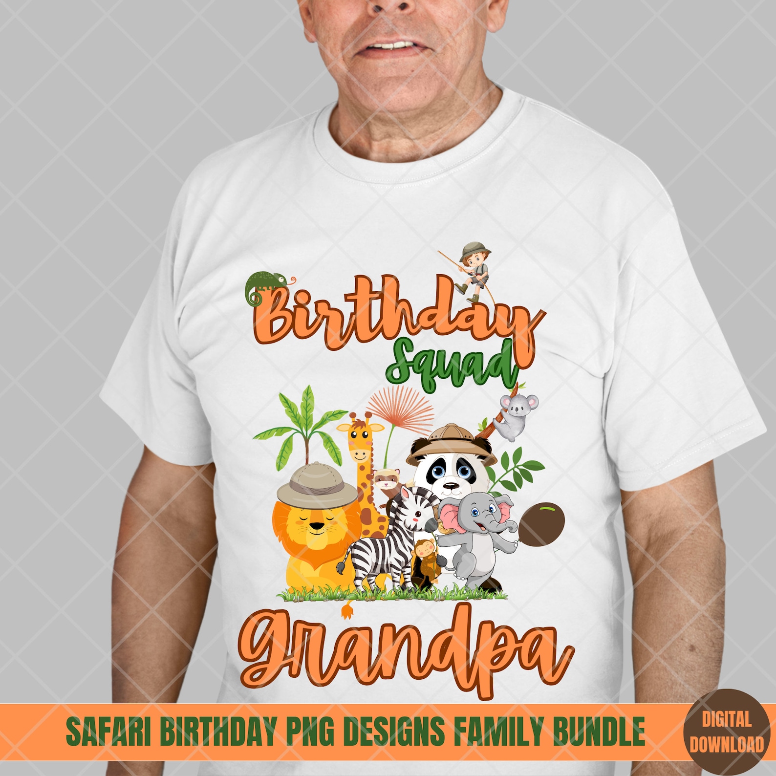 Safari Birthday Png, Jungle Birthday Png, Safari Themed Birthday Png ...