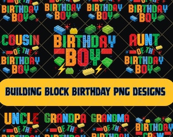 Bausteine Familie Geburtstag Png, Baustein Geburtstag Png, Geburtstagskind Familie Png, Block Geburtstag Png, Geburtstagskind Digitaler Download
