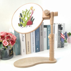 Embroidery Stand - Adjustable Rotated Cross Stitch Stand Lap,