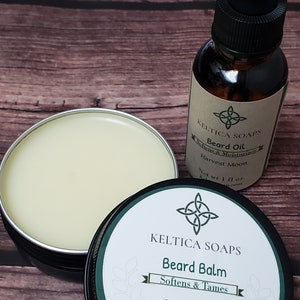 Make it a Gift Set for Guys - Beard Oil, Beard Balm and Grooming Kit available