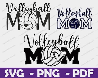 Volleyball Mom SVG, Volleyball Mum Cut Files, Volleyball Mom Vector Files, Volleyball Vector, Volleyball Clip Art, Cricut, Digital