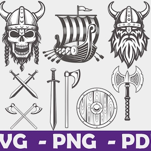 Viking svg Files For Cricut, Nordic Vikings, Viking Bundle - Cricut - Clipart - Digital file - svg files - Digital Download