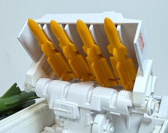 Juego de clips de reparación para la caja del cohete/misil Snow Cat de GI Joe, impresos en 3D
