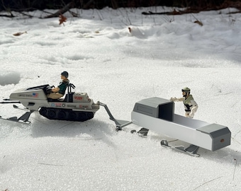 GI Joe Polar Battle Bear 3d Printed TRAILER custom accessory ARAH