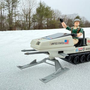 G.I. Joe Polar Battle Bear Snow Sled 3d Replacement Skis ARAH