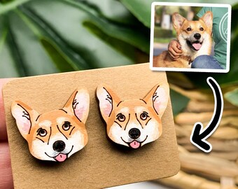 custom dog earrings