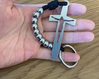 Solid Stainless Steel Paracord Decade Rosary