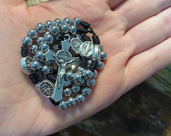 Stainless Steel Sorrowful Mother Chaplet - Pocket Rosary