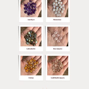Individuelle Edelstein Halskette & Ohrringe, Zierlich und Minimal, Citrin, Labradorit, Mondstein, Amethyst Bild 9
