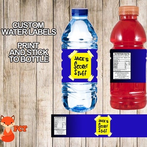Space Jam water bottle label, Space Jam Birthday Invites, Space Jam Movie Party, Space Jam event invitation