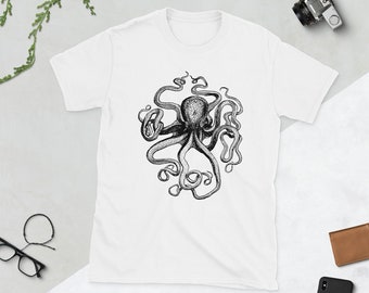 Ink Drawing Kraken T-Shirt – A masterpiece for your wardrobe!