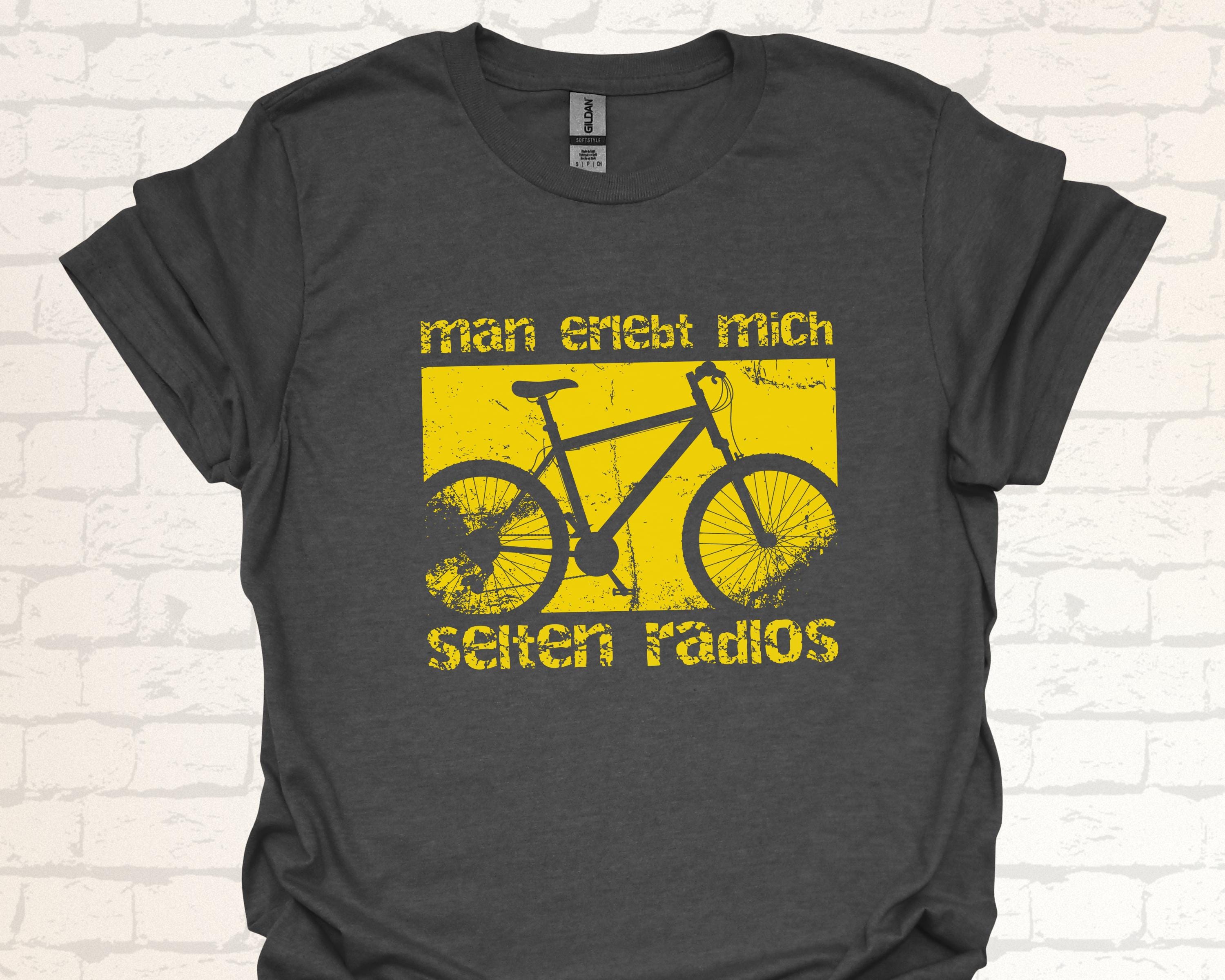 Funny Retro Bicycle T-Shirt | You Rarely See Me Without a Bike Shirt for Cyclists | Funny Gift for Cyclists and Mountain Bikers