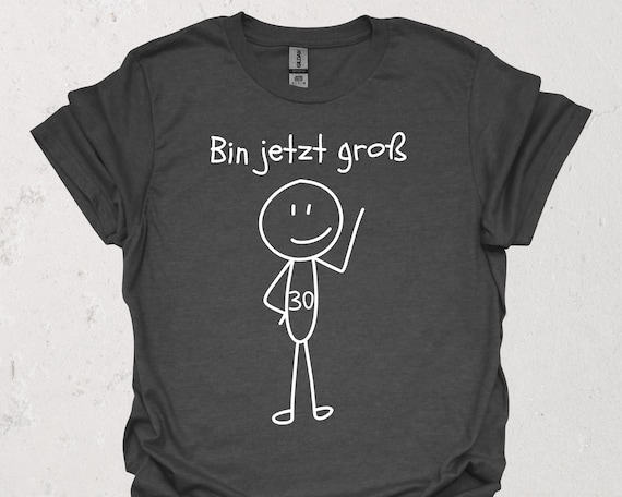 Lustiges T-Shirt zum 30. Geburtstag | Witziges 30er Party Shirt Geburtstagsgeschenk für Mann und Frau | Humorvolles Geschenk für Freunde