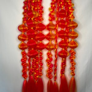 Neon Pink Lemonade Braids, Festival Bubble Extensions, Mixed Festival Season Hair -- MEDIUM WEIGHT