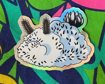 Sea Slug Sea Bunny Holographic Sticker