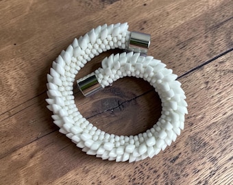 Dragon’s luster: Matagama beads bracelet inspired by Dragon scales