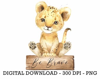 PNG Tropikalna Dżungla Safari Zwierzęta Lew, Dzieci Sublimacja, Zaproszenie Na Baby Shower Clipart, Dekoracja Urodzinowa Dżungli, Topper Na Tort Z Małymi Zwierzętami