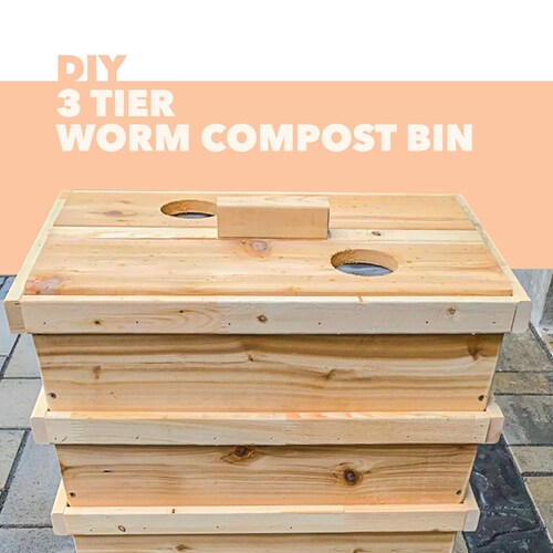 DIY 3 Tier Worm Composting Bin Plan Etsy Canada