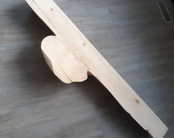 Burl Fireplace Mantel/ Shelf
