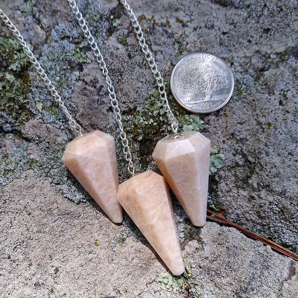 Peach Moonstone Pendulum