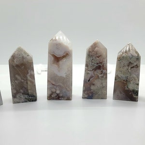 Druzy Flower Agate Points YOU CHOOSE | Freestanding Flower Agate | Druzy Agate Towers | Flower Agate Towers