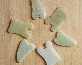 Jade Gua Sha tools | Facial Gua Sha | Lymph Massage Tools