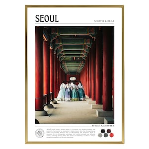 Seoul Poster Print, Korean Wall Art, South Korea Frame Poster, Korean Street Photo, Seoul Wall Decor, 한국 벽 장식, 한국어 인쇄용 포스터