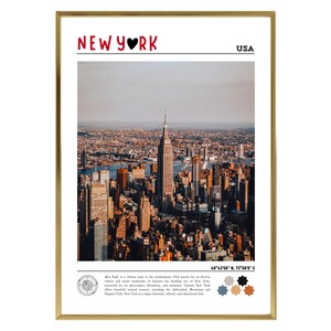 New York Printable Poster, NY Wall Art, New York Art Poster Print, Minimalist Heart Poster, New York Love Print, NYC Digital Poster Download