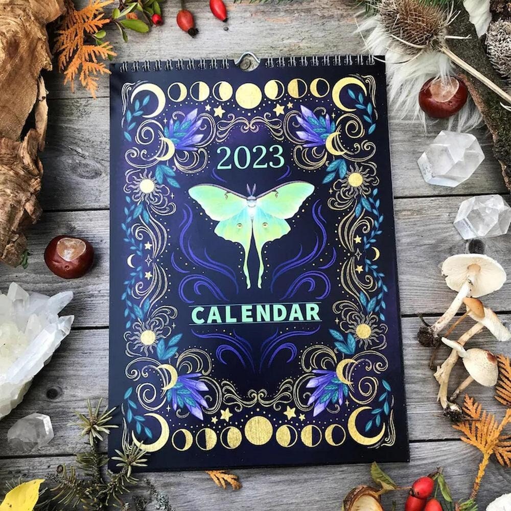 2024 Dark Forest Calendar New Year Calendar Christmas Halloween Thanksgiving  Gift - Temu