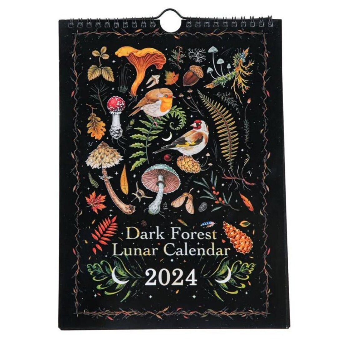2024 Dark Forest Calendar Lunar Calendar 2024 Wall Calendar Dark Forest