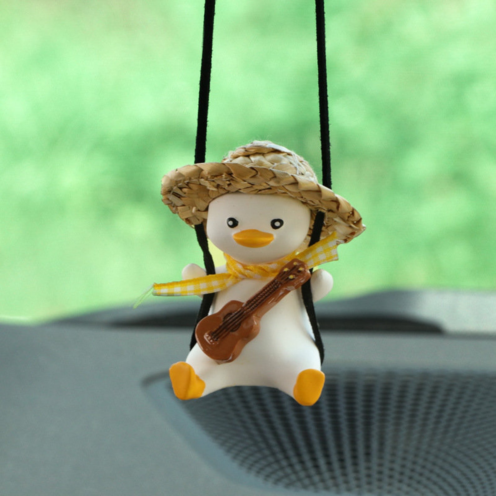 Car Swinging Duck Ornament Duck Swing Car Accessories Car Etsy