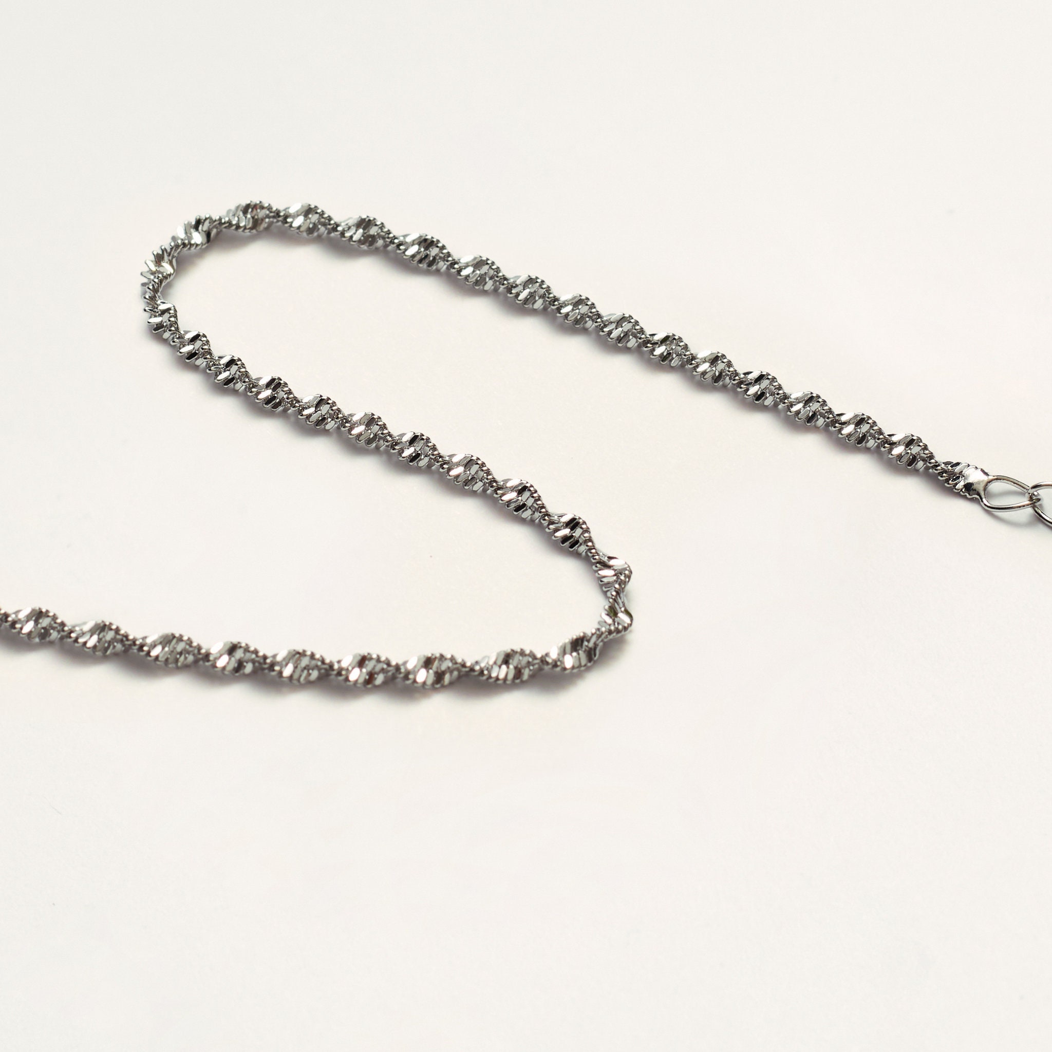 Twisted Silver Chain - Etsy