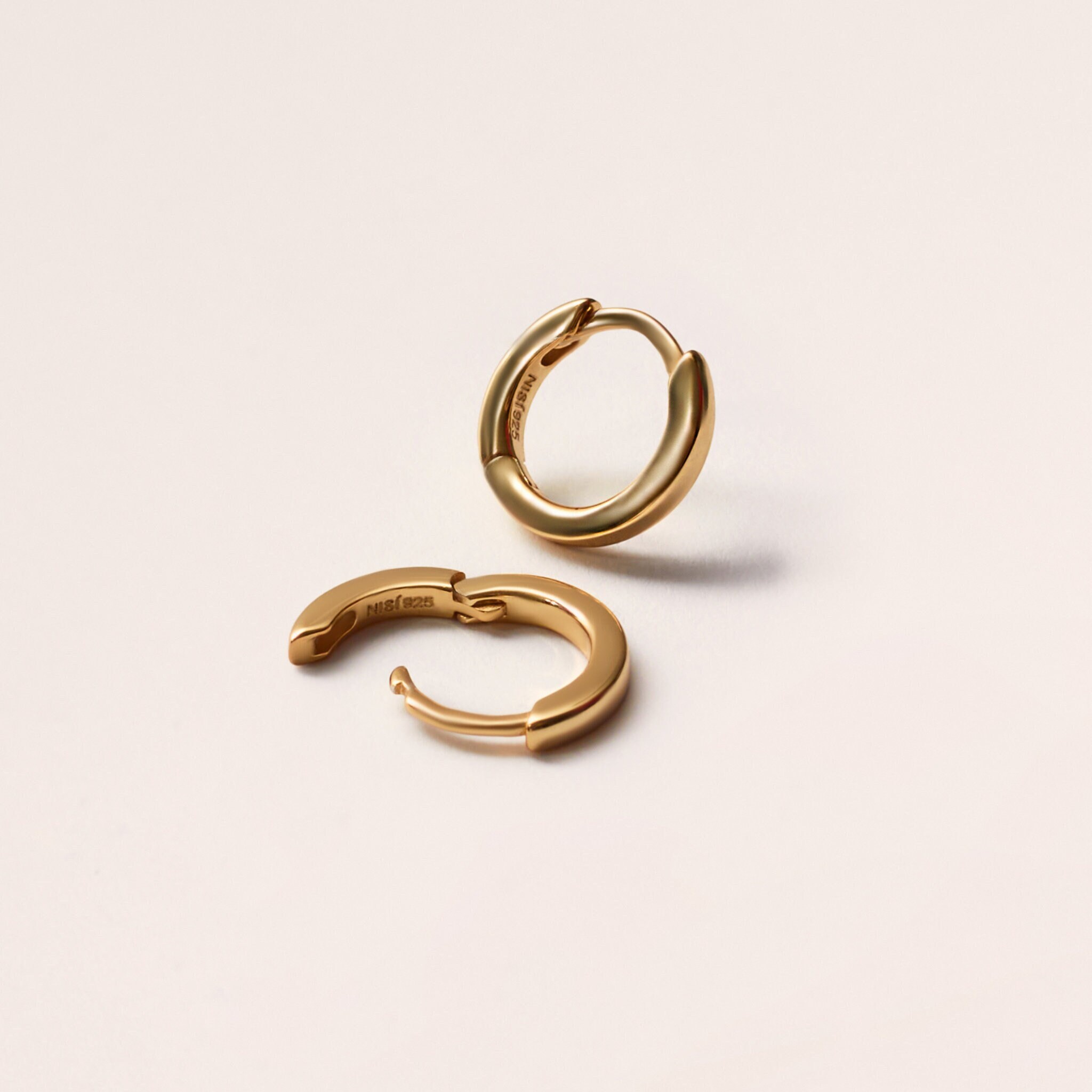 Mini 14k deals gold hoop earrings