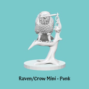 Raven/Crow Miniature - Punk
