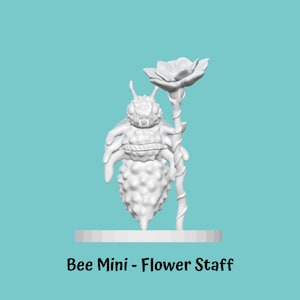 Bee Miniature - Flower Staff