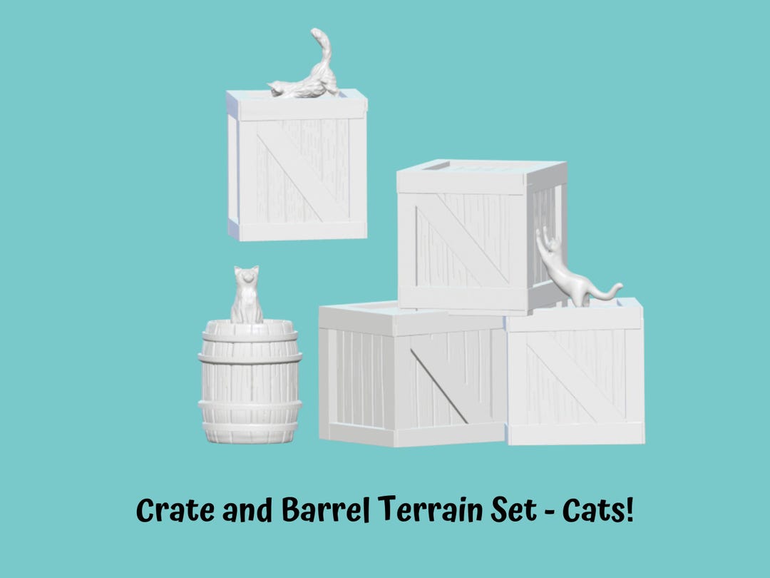 Crates and Barrels Terrain - Cats - Etsy