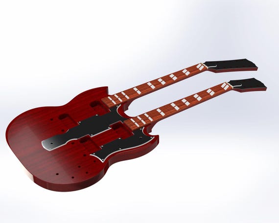 EDS-1275 (SG Double Neck) 3D Model CAD Files - Etsy
