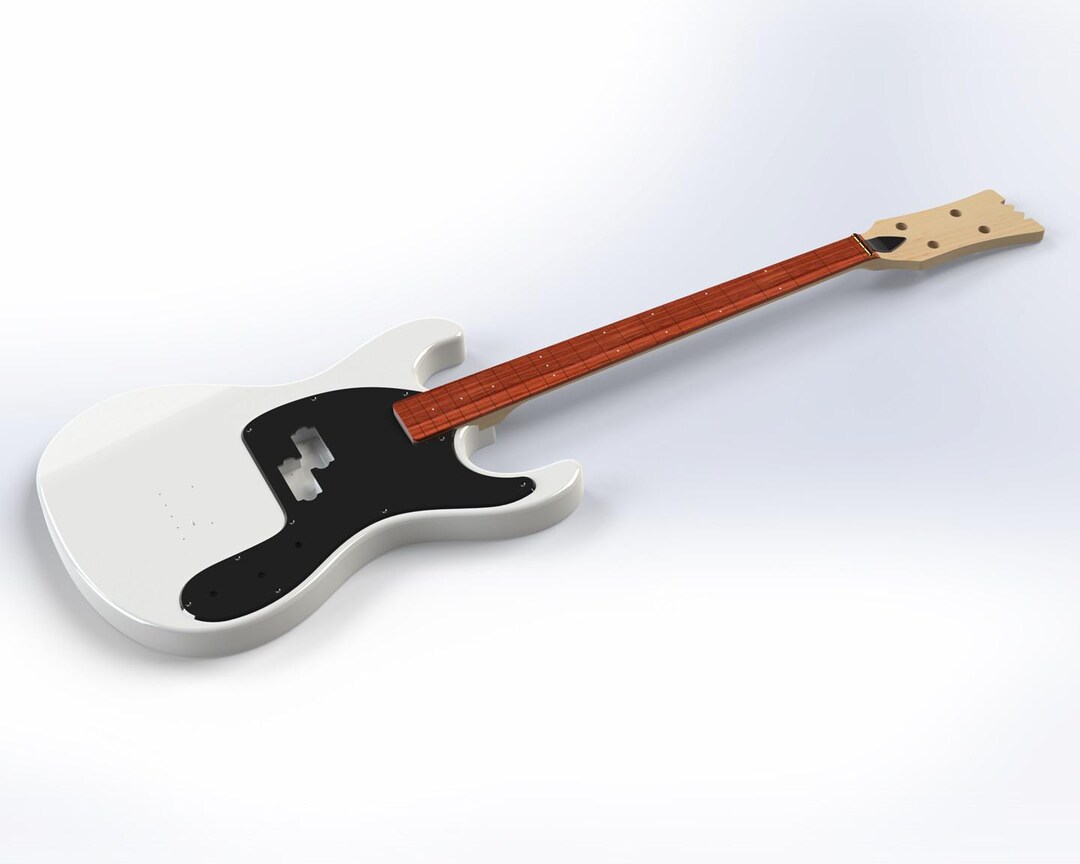 2000s Mosrite Mark II RAMONES - Hardtail - P-bass Pickup Bass 3D