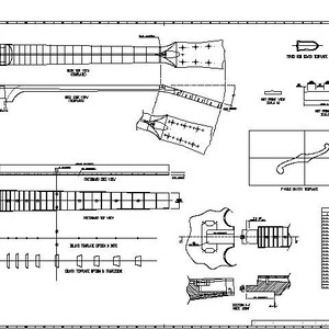 Gibson ES-335 Dot Electric Guitar 01. PDF Plans Blueprint Template - Etsy
