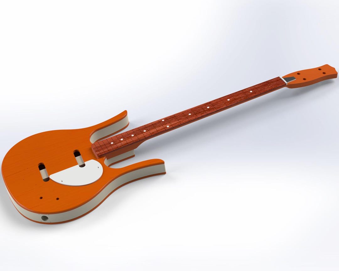 Danelectro Longhorn Bass 3D Model CAD Files - Etsy