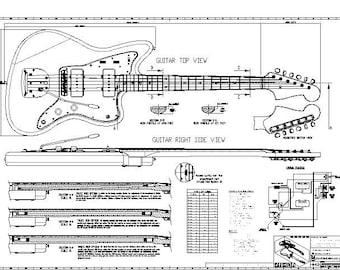 フェンダー ジャズマスター エレクトリック ギター 01。PDF プラン