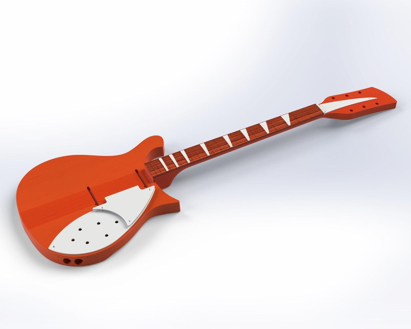 た*た様 Rickenbacker 620 コピーモデル Rickenbacker 620/6 3D Model CAD Files - Etsy
