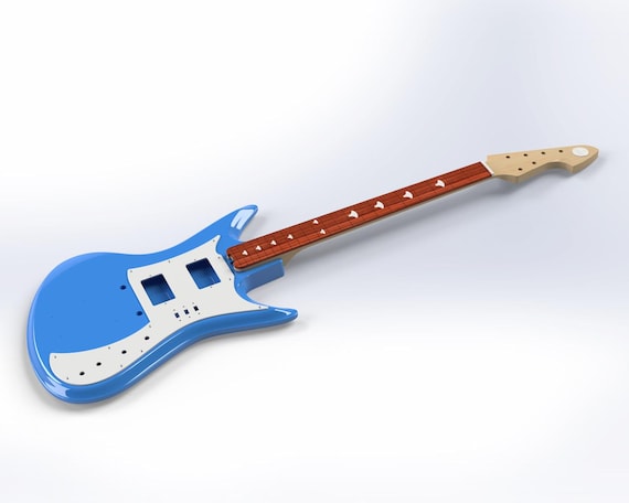 Teisco ET-230 Sharkfin (humbuckers - Bigsby - Tune-o-matic) 3D