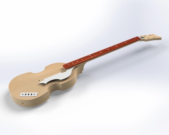 Hofner 500/1 バイオリンベース 3D モデル CAD ファイル - Etsy 日本