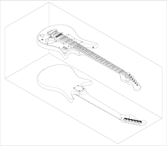 Teisco '67 Del Rey ET-300 Electric Guitar 01. PDF Plans