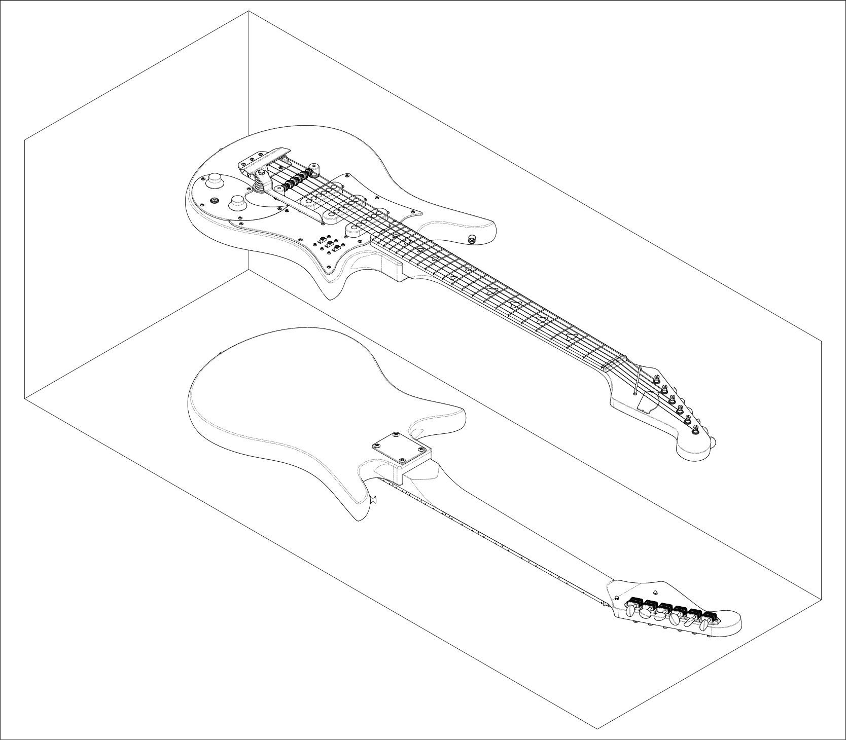 Teisco ET-300 ボディ＆ネック Teisco ET-300 ボディ＆ネック TEISCO ET 300 Body & Neck Set