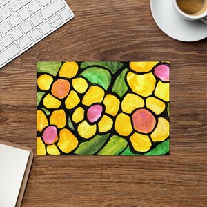 Fiori di vetro colorato 2 biglietto di auguri