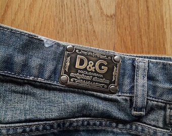 Vintage 2000s Dolce gabbana denim mini skirt