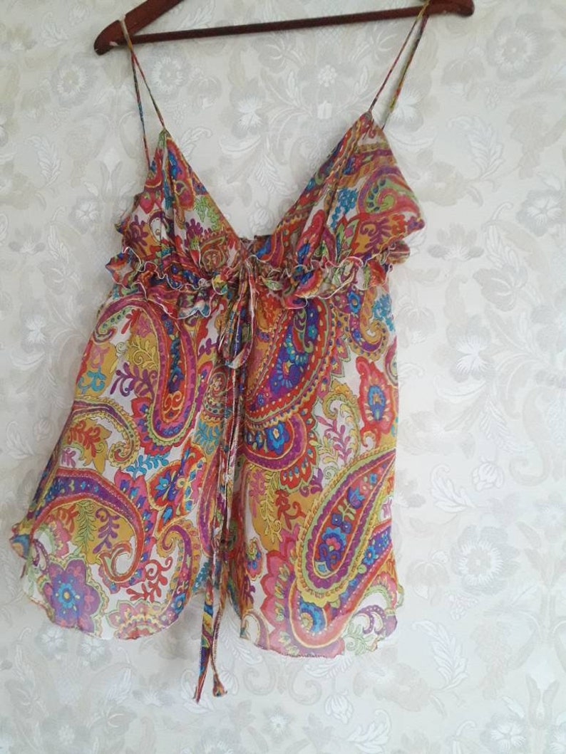 Dolce & Gabbana Multicolor Sun Ruffled Top Blouse Sweater main image 0