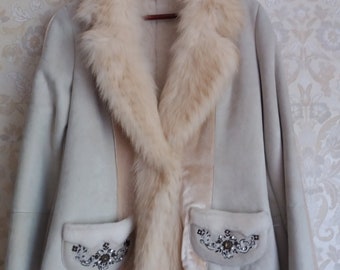 Vintage 2000 ss Roberto Cavalli Shearling Leather Jacket fur
